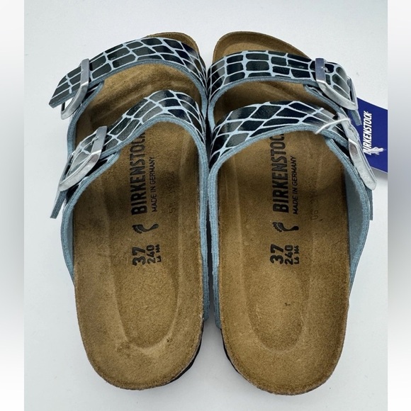 New Birkenstock Arizona Women’s Gator Gleam Two Strap Comfort Sandal Size 37 6 - Picture 3 of 8